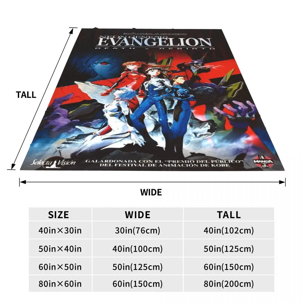 Японское аниме 90-е Evangalionn Shinji шерстяное одеяло Neon Genesis винтажные пледы для дома