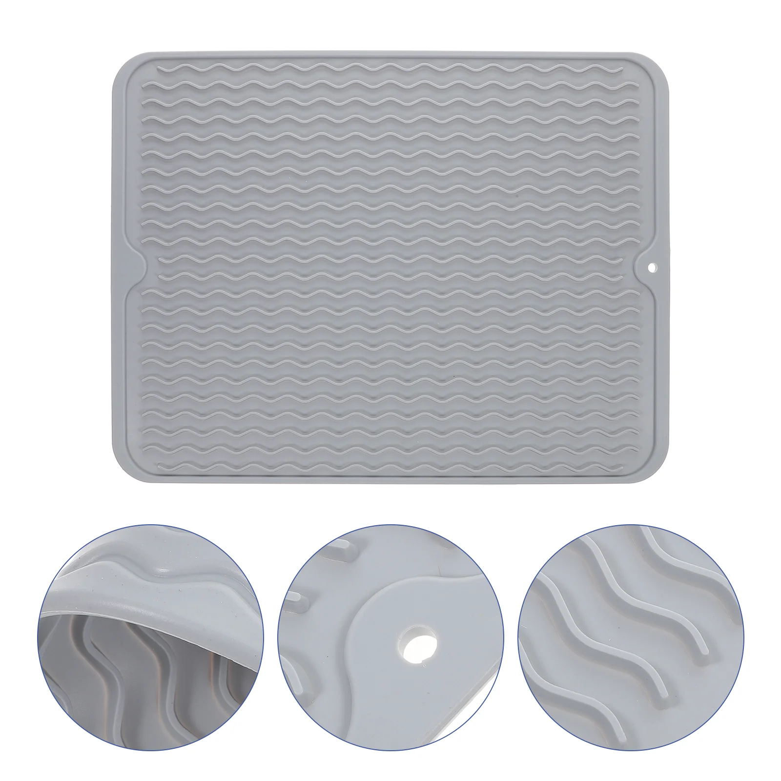 

Silicone Dish Mat Sink Drying Mat Silicone Drying Mat Dish Drying Mat Heat Resistant Mat Nonslip Mat