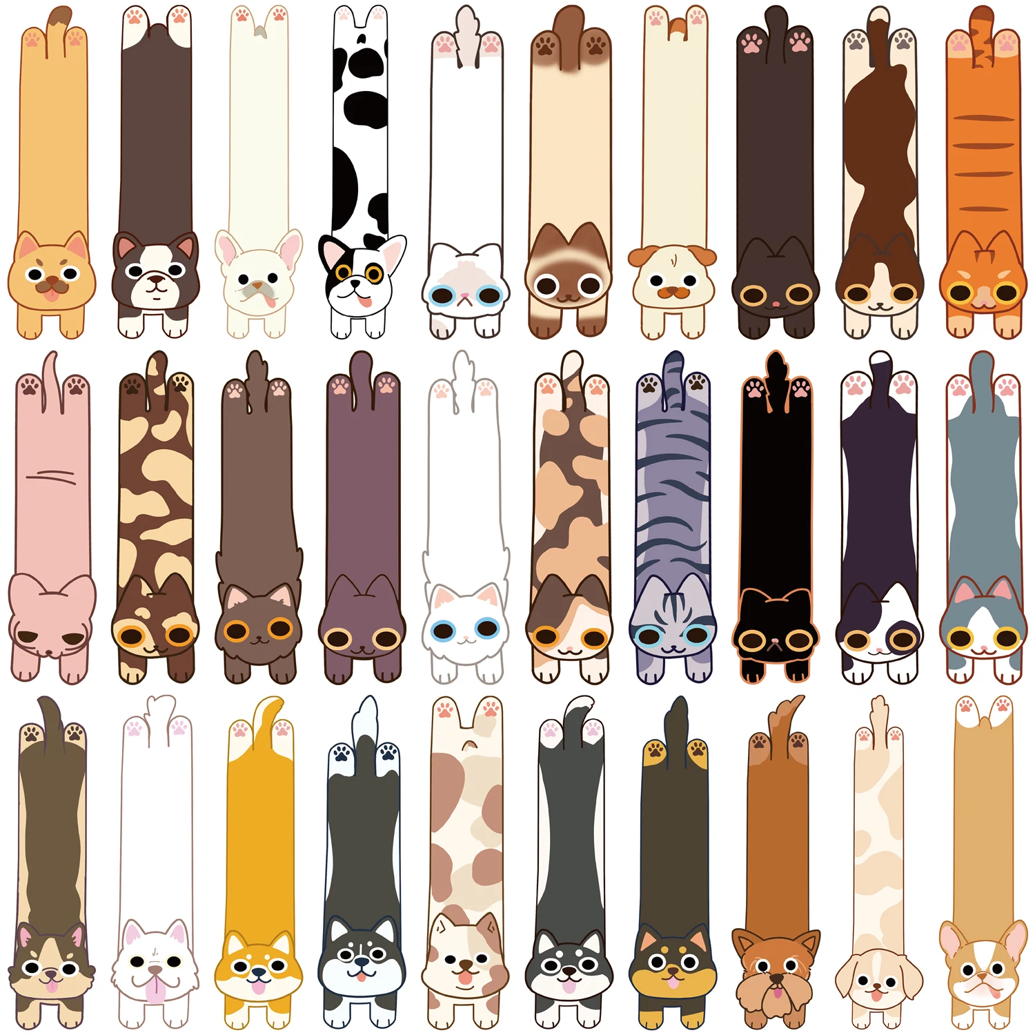 

Бумажные закладки с капибарой, 30 шт.