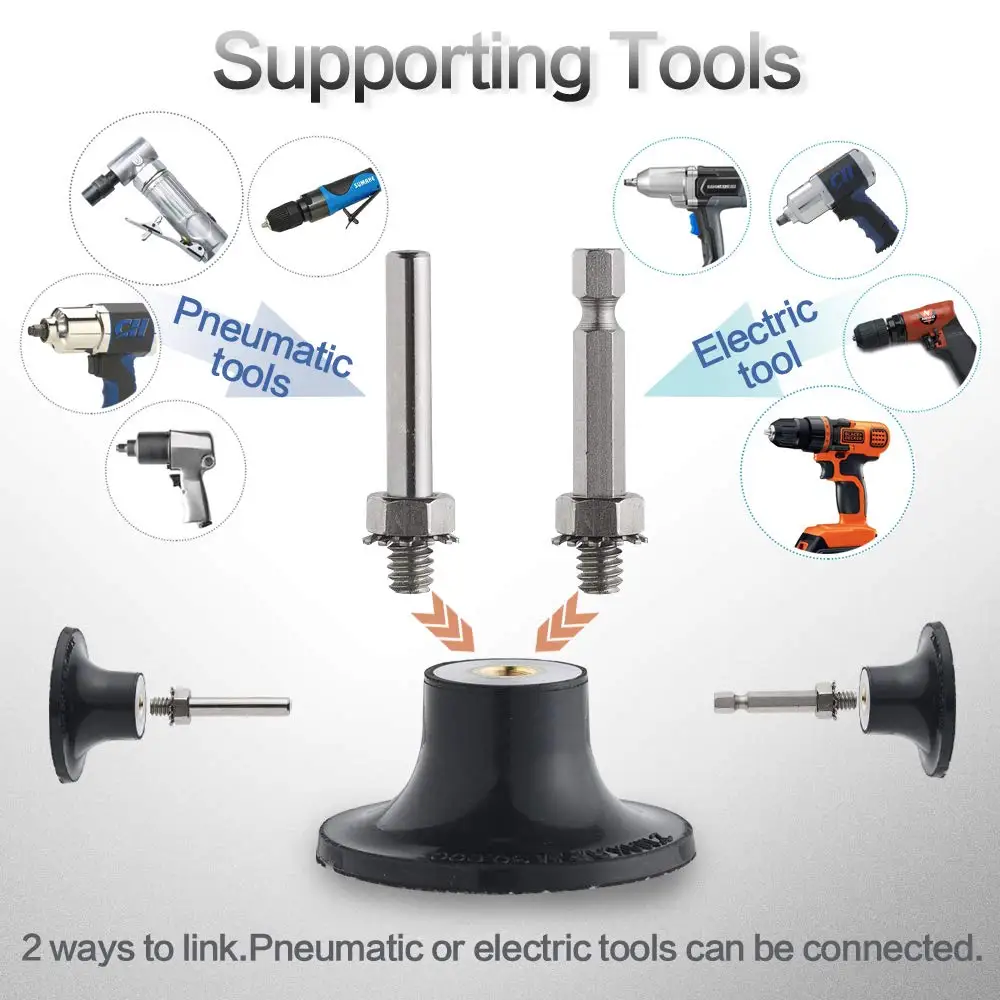 Набор шлифовальных дисков Быстросменные диски 2 дюйма с держателями для
