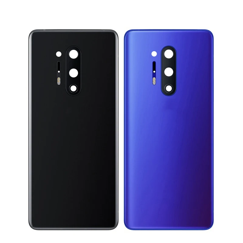 Для Oneplus 8 Pro Крышка корпуса аккумулятора задняя дверь фотоэлемент с клейкой