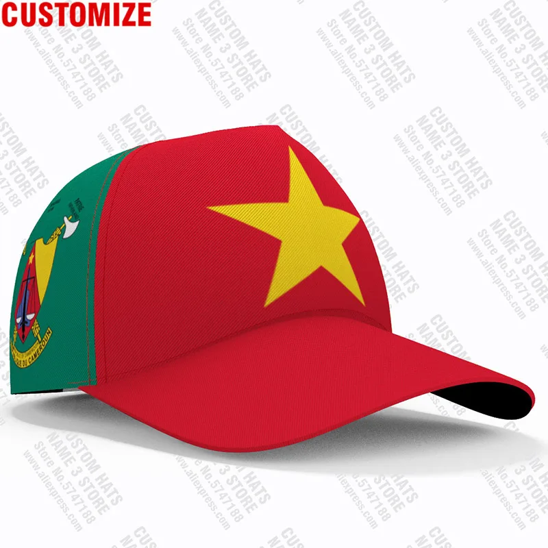 Бейсбольные кепки Cameroon индивидуальное имя номер логотип команды шляпа Cmr Country