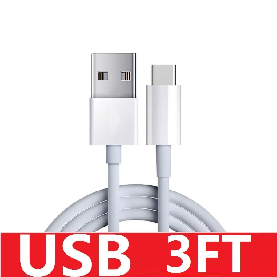 

1000 шт. 1 м 3 фута OD3.0 type c плотный usb-кабель для зарядки и передачи данных для зарядного устройства samsung xiaomi шнур для зарядки