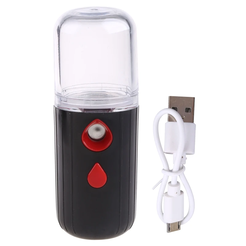 

USB Facial Humidifier with 30ml Water Tank Mini Face Sprayer Rechargeable