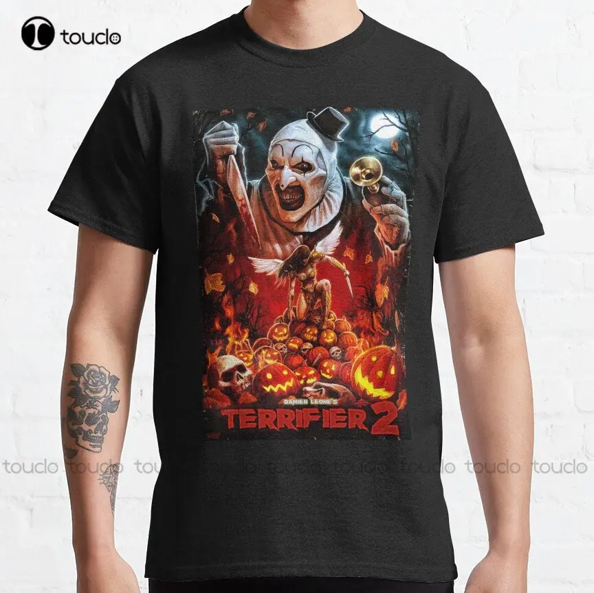 

Terrifier 2 Horror Movie Artwork Art The Clown Classic T-Shirt Muscle Shirt Xs-5Xl Streetwear Unisex Christmas Gift Cartoon