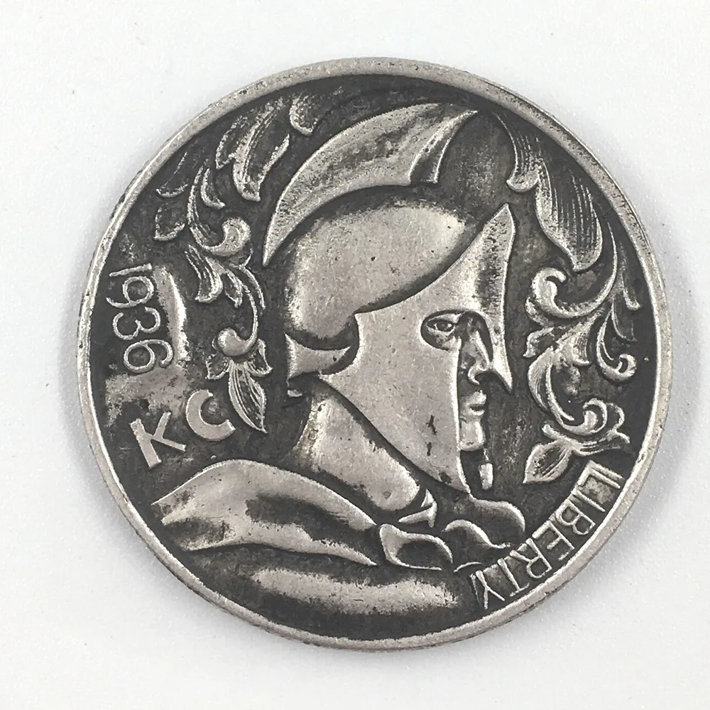 

Deep carving relief 1936 American Skeleton Silver Dollar manufacturer Micro Medal Collection Wholesale