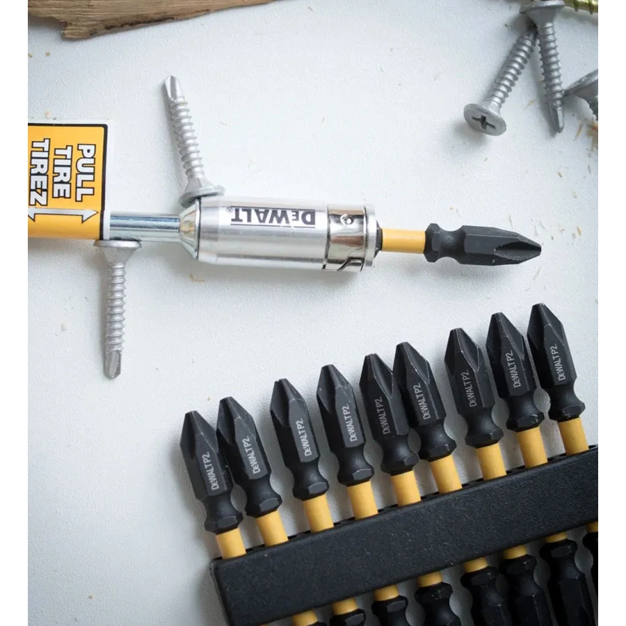 Набор ударных дрелей DEWALT DWA2SD65 с намагничивателем/демагничивателем PH2x65 мм
