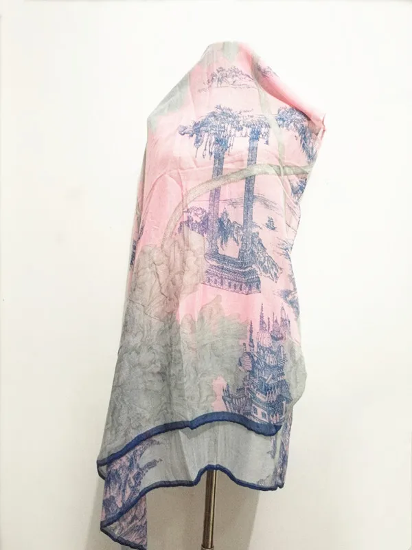 Роскошный брендовый дизайнерский шарф без ограничений женский большой платок на