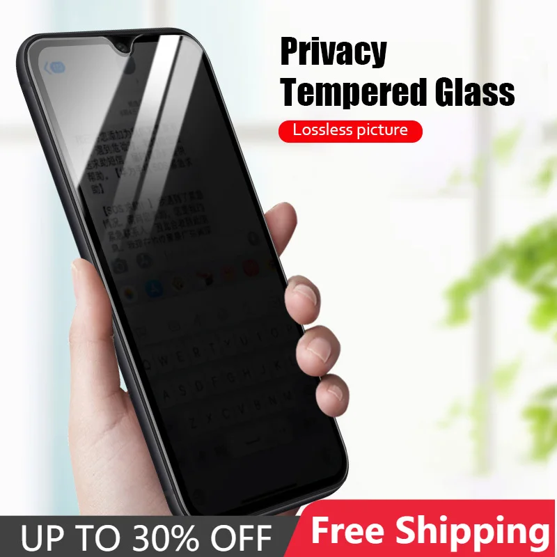 privacy 9d screen protector for huawei y9 prime 2019 y6 y7 y5 anti spy tempered glass for huawei y5p y6p y7p y8p y6s y8s y9s free global shipping