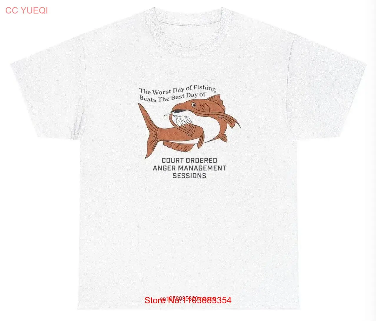 Худший день рыбалки футболка Забавный корт заказал менеджмент гнева длинные или