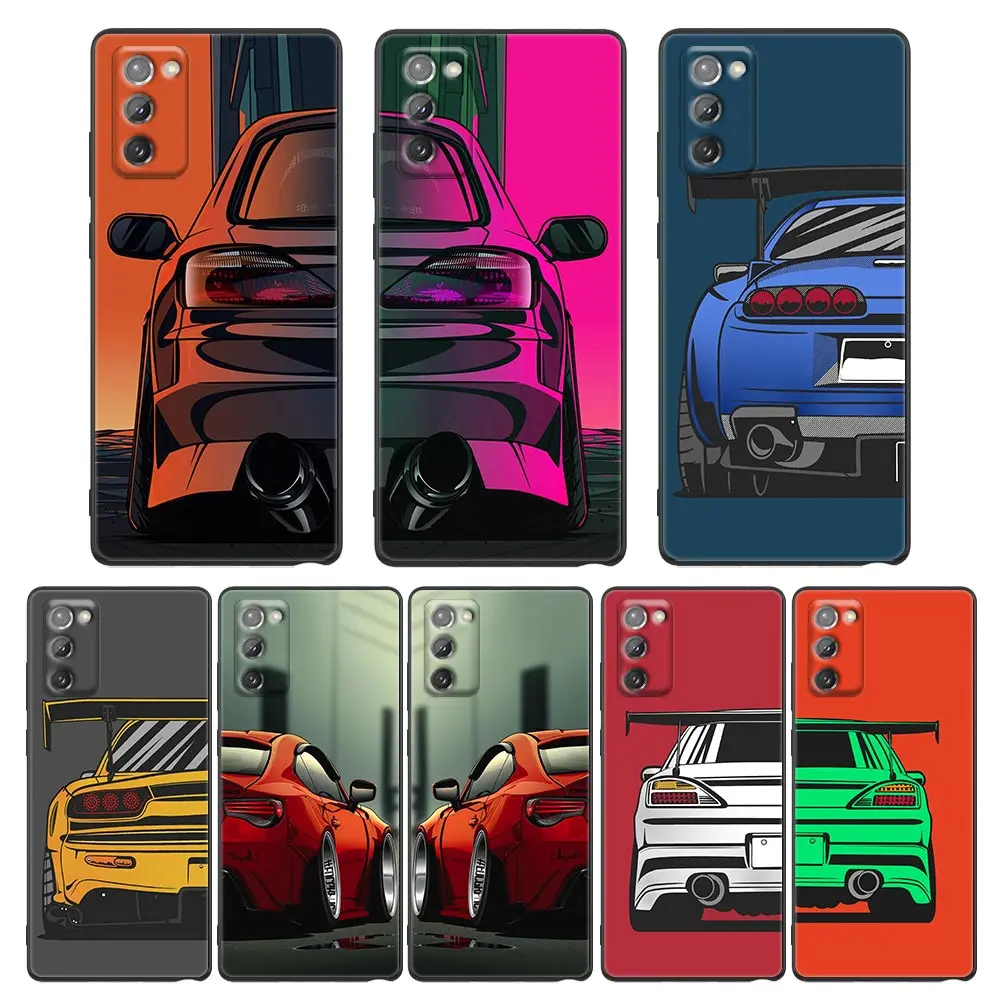 

Case For Samsung NOTE 20 10 9 8 Ultra Lite M51 M33 M32 M31 M30 M30S M23 M20 5G J8 J7 Pro Plus Prime Case Cartoon JDM Sports Car