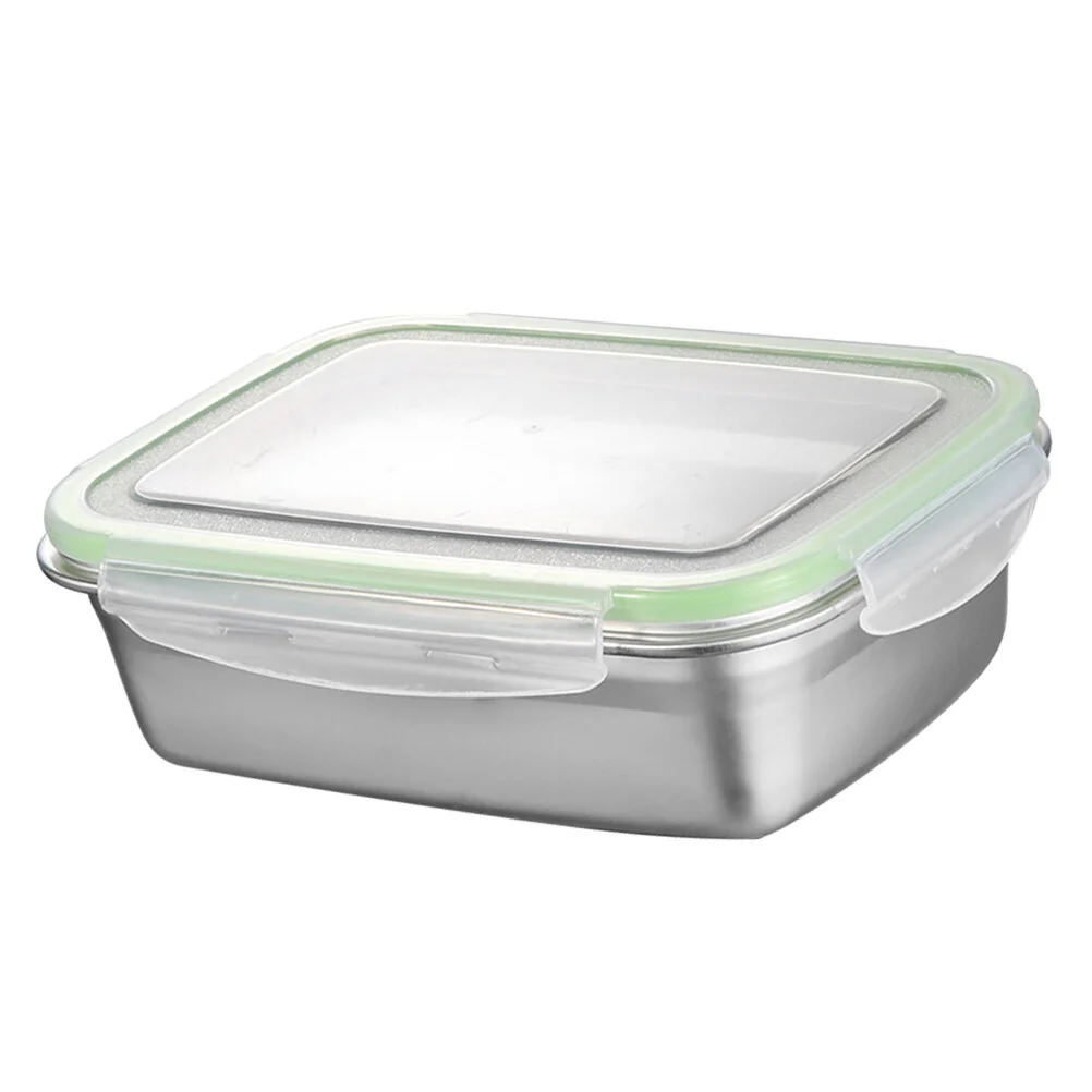 

Sealed Box Bowl Lid Lunch Container Containers Food Insulation Student Stainless Steel
