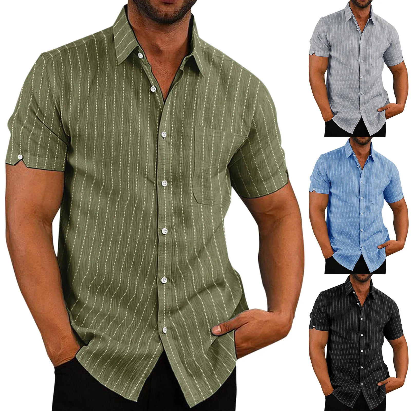

Mens Designer Clothes Gentleman Casual Shirts Shirt Holder Stereoscopic Short Sleeves Shirt For Man Summer Clothes For Men