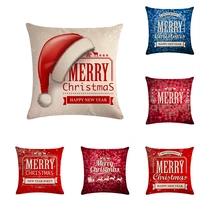 hot selling drop shipping christmas pillow case sofa waist throw cushion cover home christmas pillow covers decorative zy853