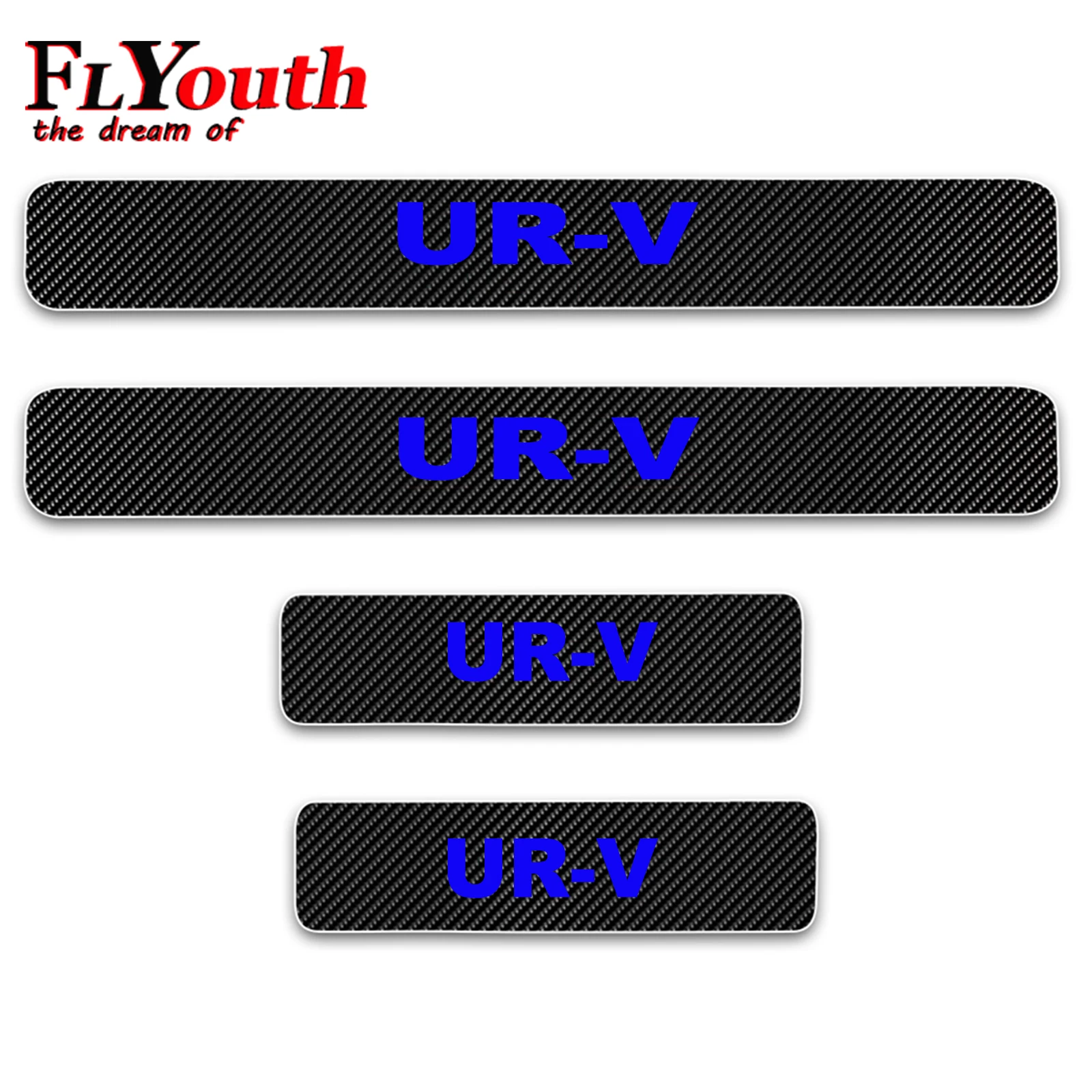 

Светоотражающая 4D Наклейка из углеродного волокна на порог двери для Honda UR-V