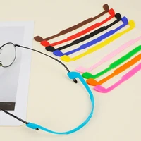 1pcs silicone eyeglasses cord strap adjustable anti slip sunglasses rope glasses chain sports band holder elastic anti slip cord
