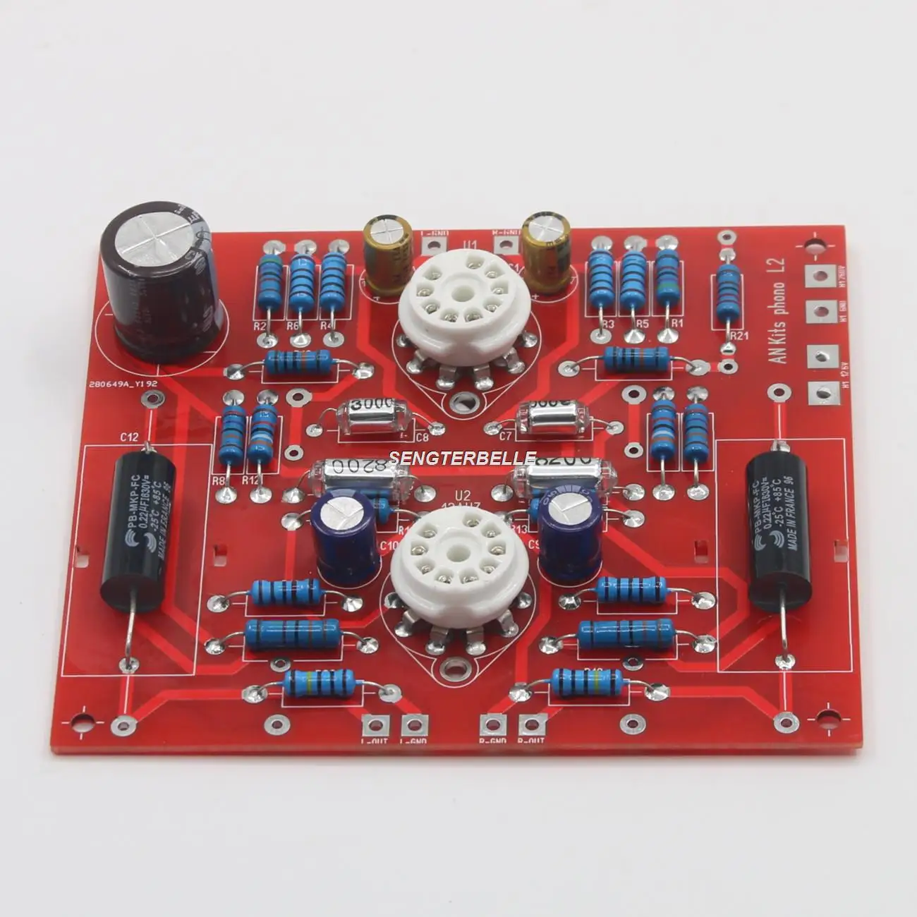 

HiFi L2 Phono Amp 12AU7+12AX7 Tube MM Stereo Phono Amplifier Board Kit