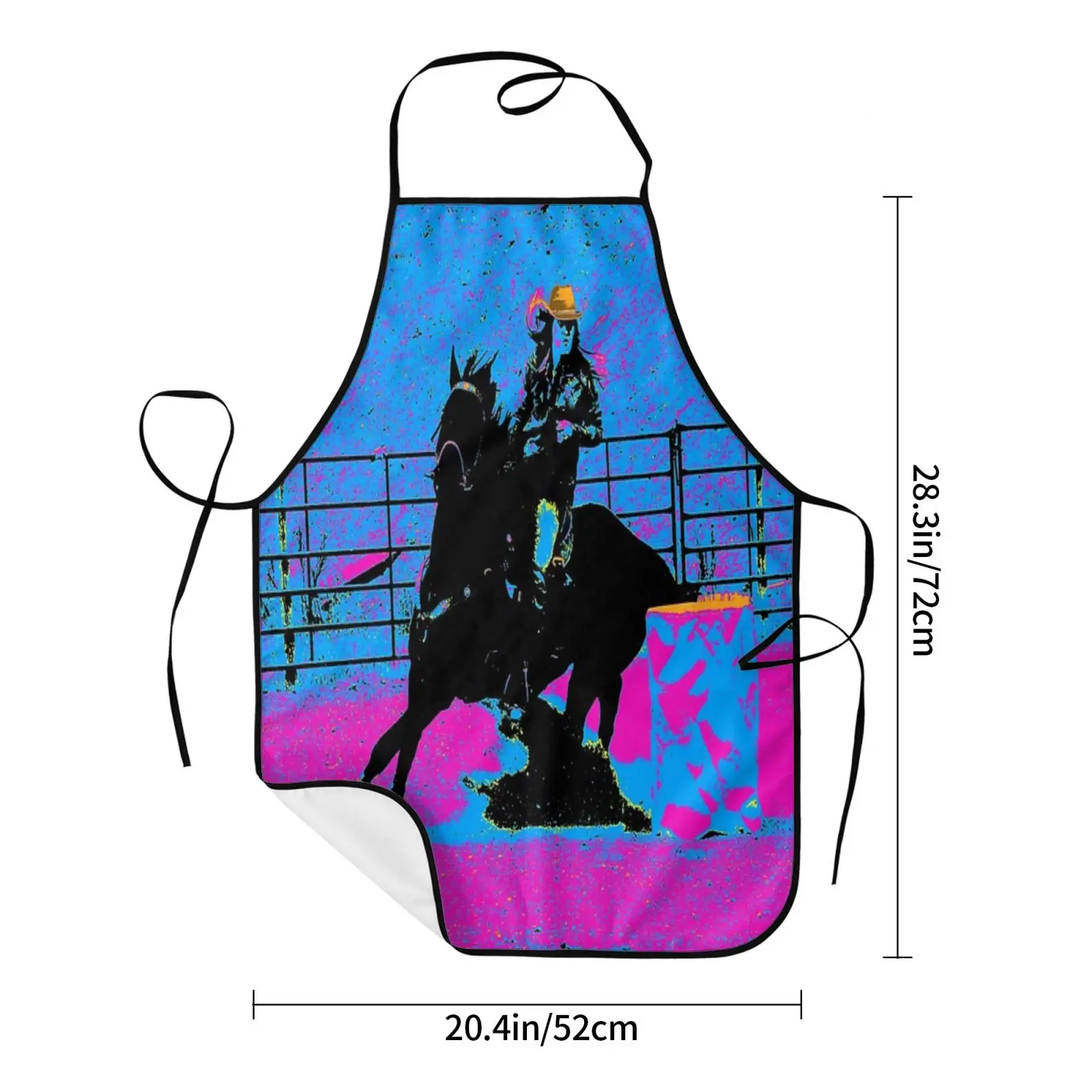 Фартук для парикмахера Pro Barrel Racer - Rodeo Cowgirl Для Гриля женский костюм шеф-повара kitche