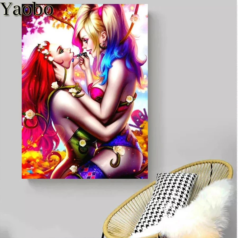 

Cartoon Girl Diy 5d Diamond Painting Kits For Adult Beads Embroidery Rhinestones Diamond Mosaic Cross Stitch Home Decor