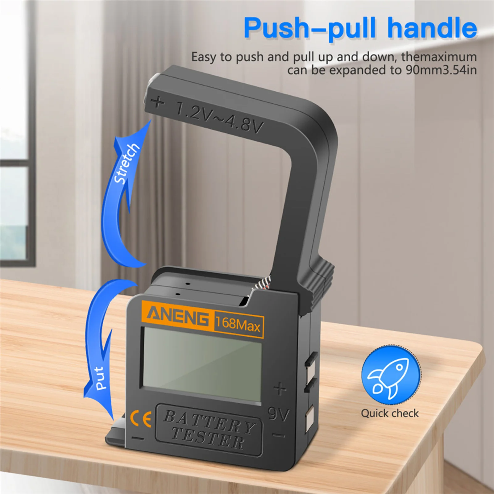 Universal Battery Checker Digital Tester Portable Batteries Monitor No Needed Reader For AA AAA C D 1.5V |