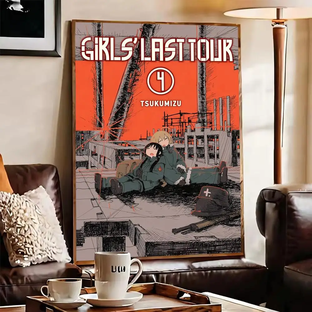 Фото Аниме-постер G-Girls Last Tour, водонепроницаемая наклейка на стену для украшения дома, бара, самоклеящаяся наклейка для декора стен комнаты, настенная роспись №4