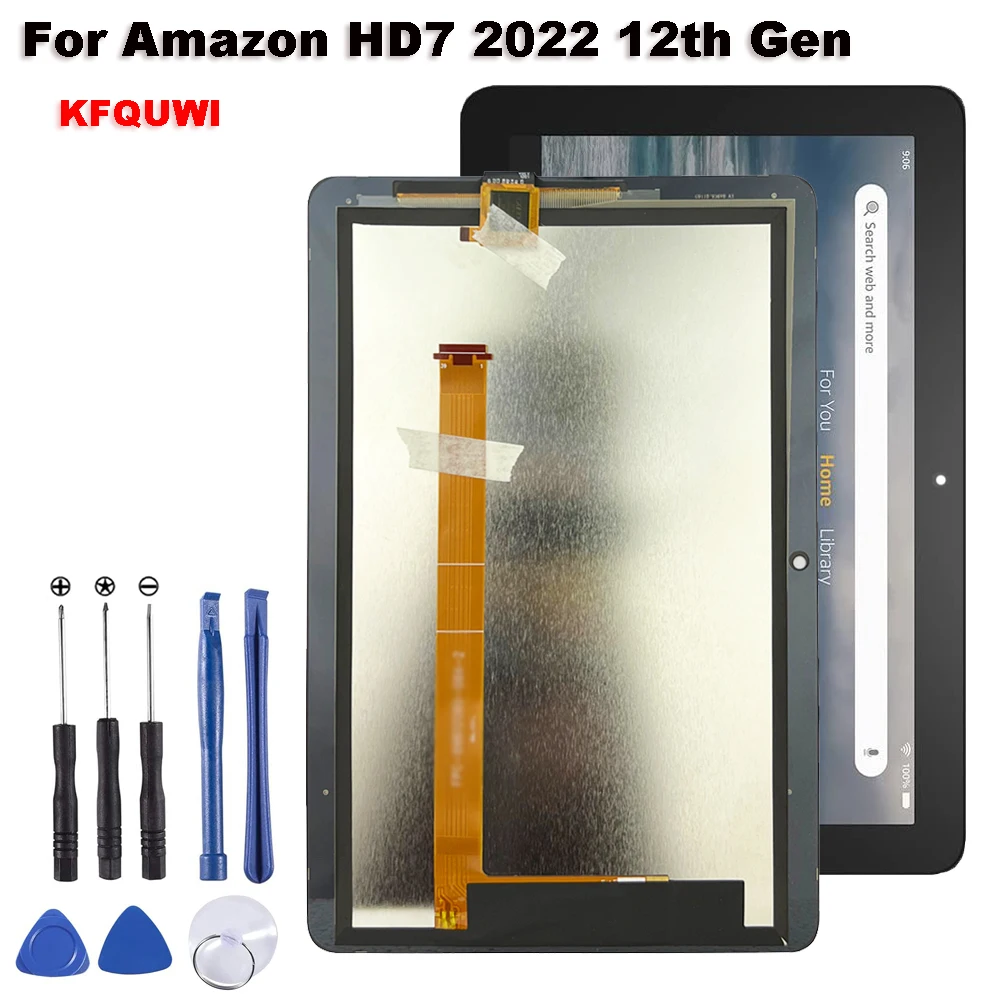 Новый для Amazon Kindle Fire HD 7 HD7 2022 12-го поколения дюймов KFQUWI ЖК-дисплей с цифровым