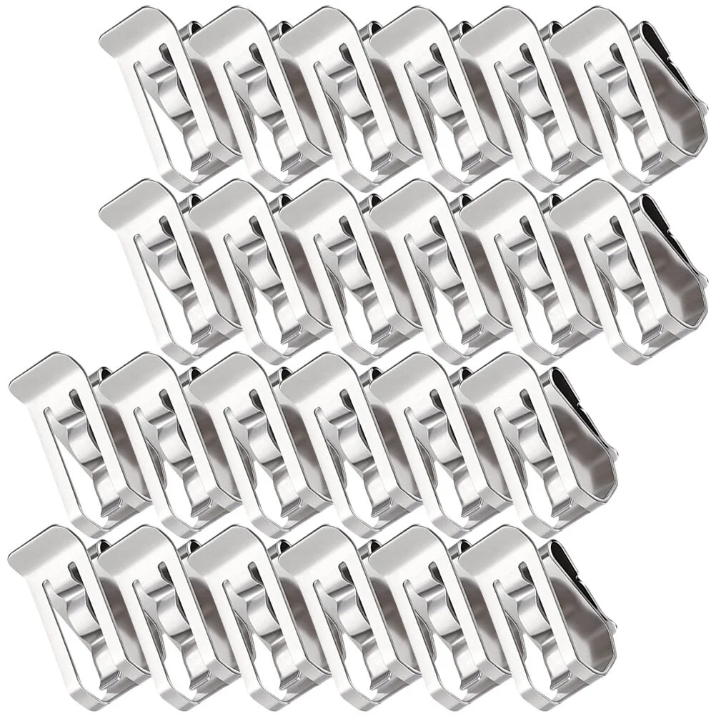 

50 Pcs Wire Holders Cables Management Folder Rope Clips Cord Solar Panels Metal Crafts Photovoltaic 304 Stainless Steel