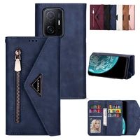 fashion leather protect cases for xiaomi 11 10 t cc9 a3 lite k30s ultra pro lite phone with card shockproof flip bracket cover