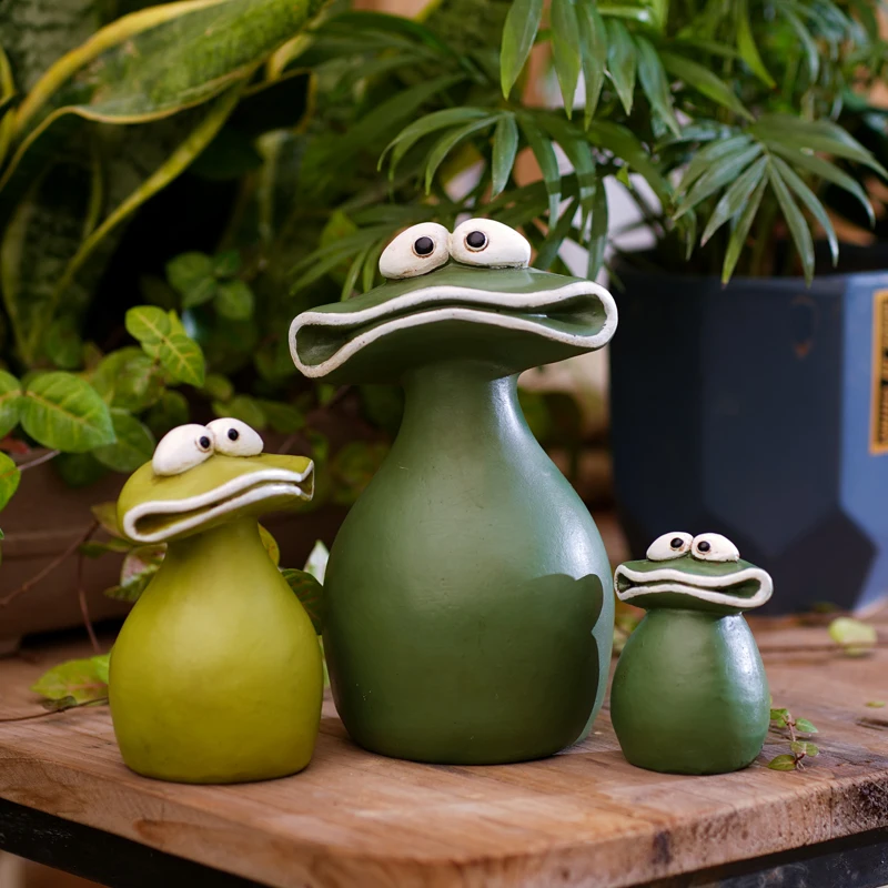 

Cartoon Cute Big Mouth Frog Flower Pot Decoration Decoration Frog Animal Creative Children's Fun Table Top Garden Grocery Gift