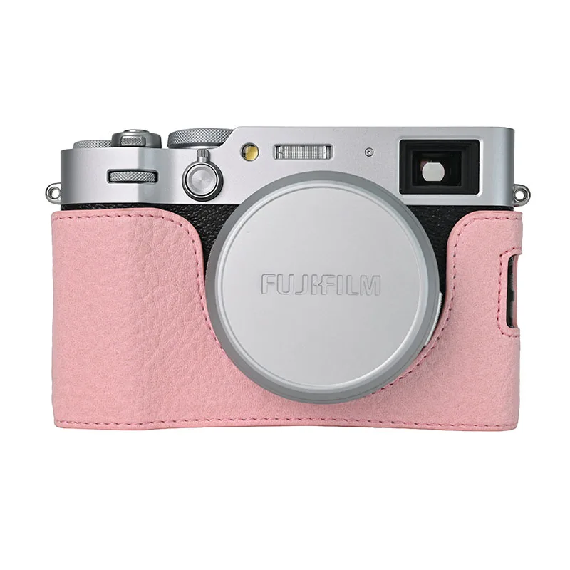 Фото Чехол-накладка из искусственной кожи для камеры Fujifilm X100VI X100 Mark VI с плечевым ремнем №1