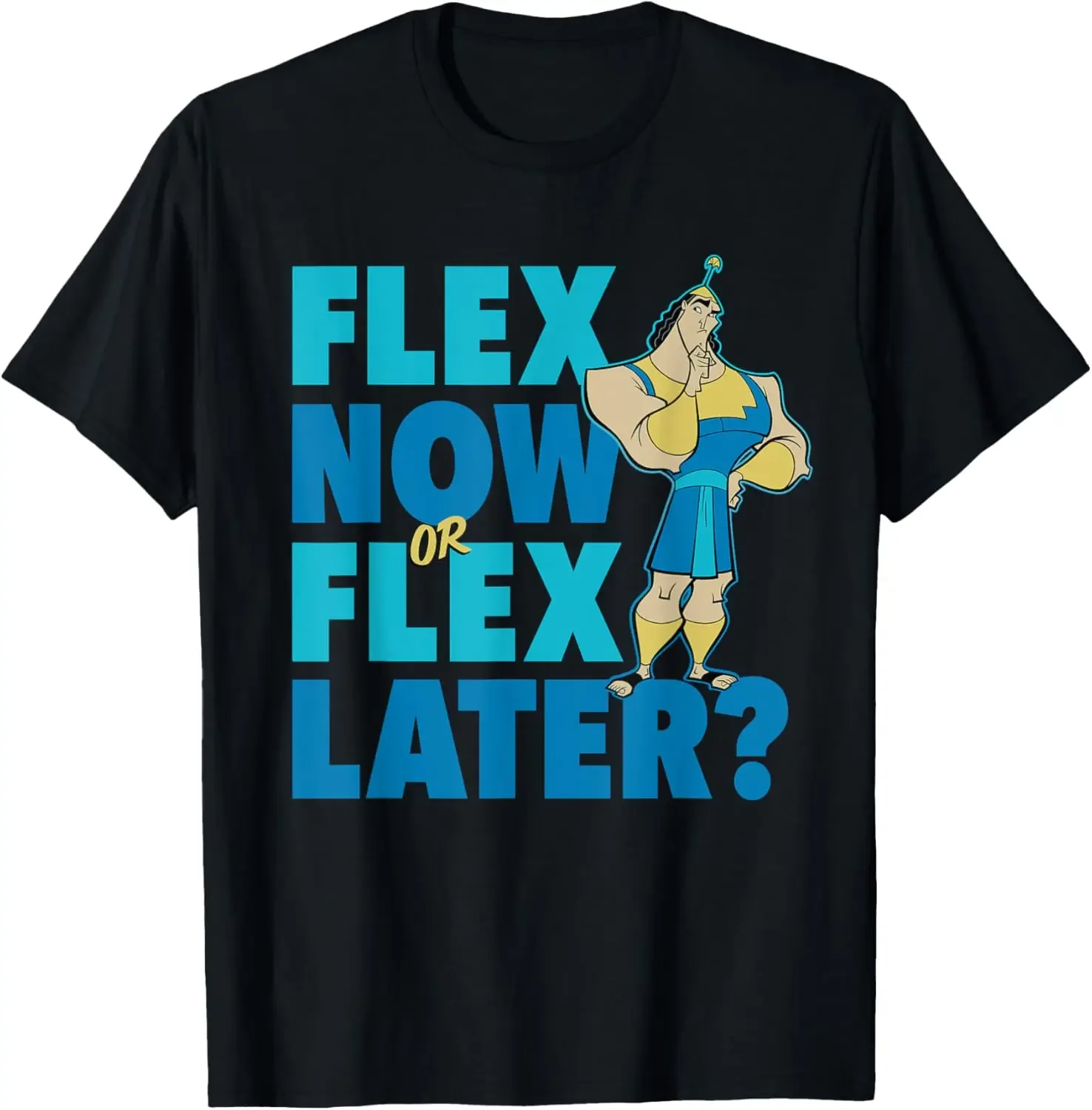 Фото Горячая модная футболка для тренировок Disney The Emperor's New Groove Kronk Flex, S-6XL, четыре сезона №1