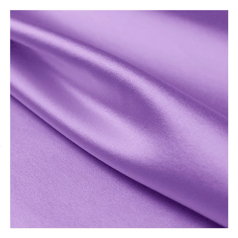 Solid Color Silk Crepe Satin Fabric For Dress Shirt Bedding Per Meter Width 114cm Clothing Cloth DIY Sewing HOT |
