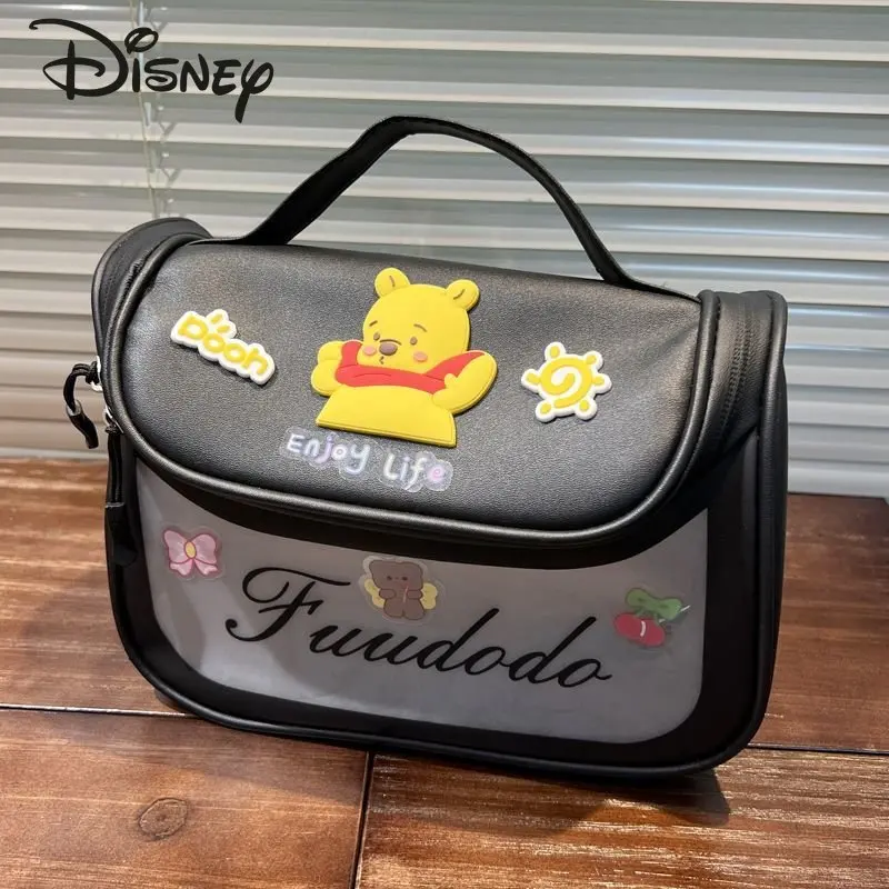 Disney Cartoon Large-capacity Portable Cosmetic Bag High Beauty Waterproof Transparent Storage Bag Travel Portable Wash Bag