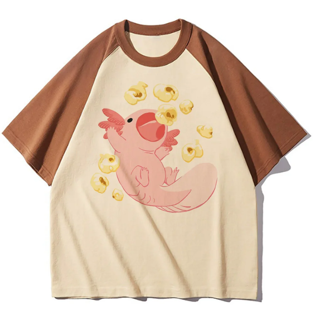 Ajolote Axolotl Женская модная футболка женская дизайнерская графическая комиксная