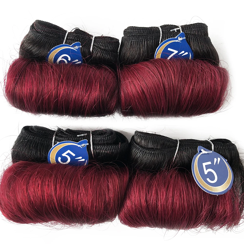 DAYFLY Бразильские волосы Предварительно окрашенные Плетение Натуральные темные