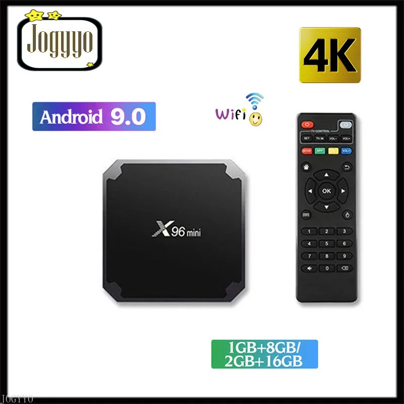 

Android 9.0 X96 Mini Smart TV BOX Amlogic S905W Quad Core 1G 8G 2G 16G Support 2.4GHz Wireless WIFI Media Box Set-Top Box