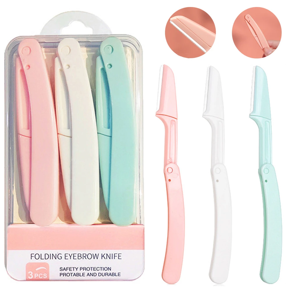 

3/1 шт., безопасный складной триммер для бровей