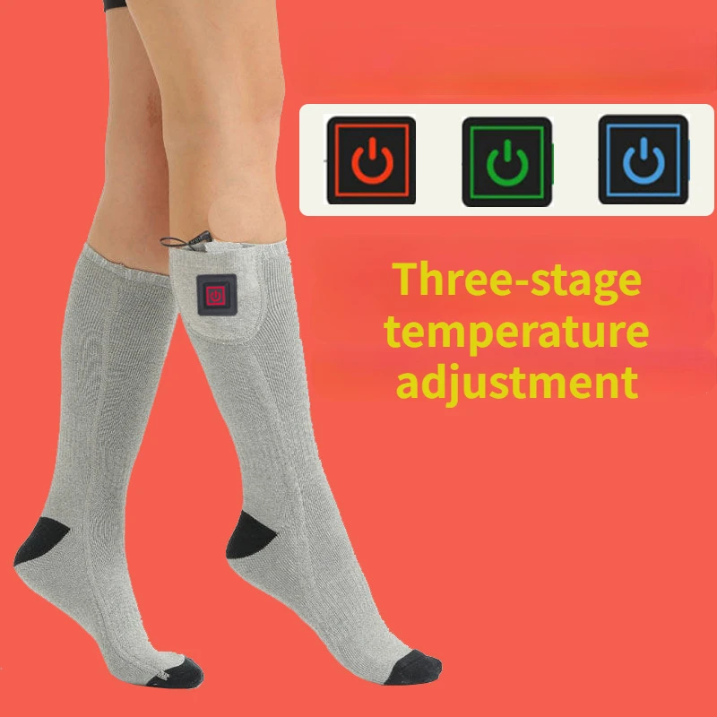 Winter Heated Socks Thermosocks Men's Women's Thermal Heating Foot Warmer Electric Socks Warm Socks CyclingTrekking Ski