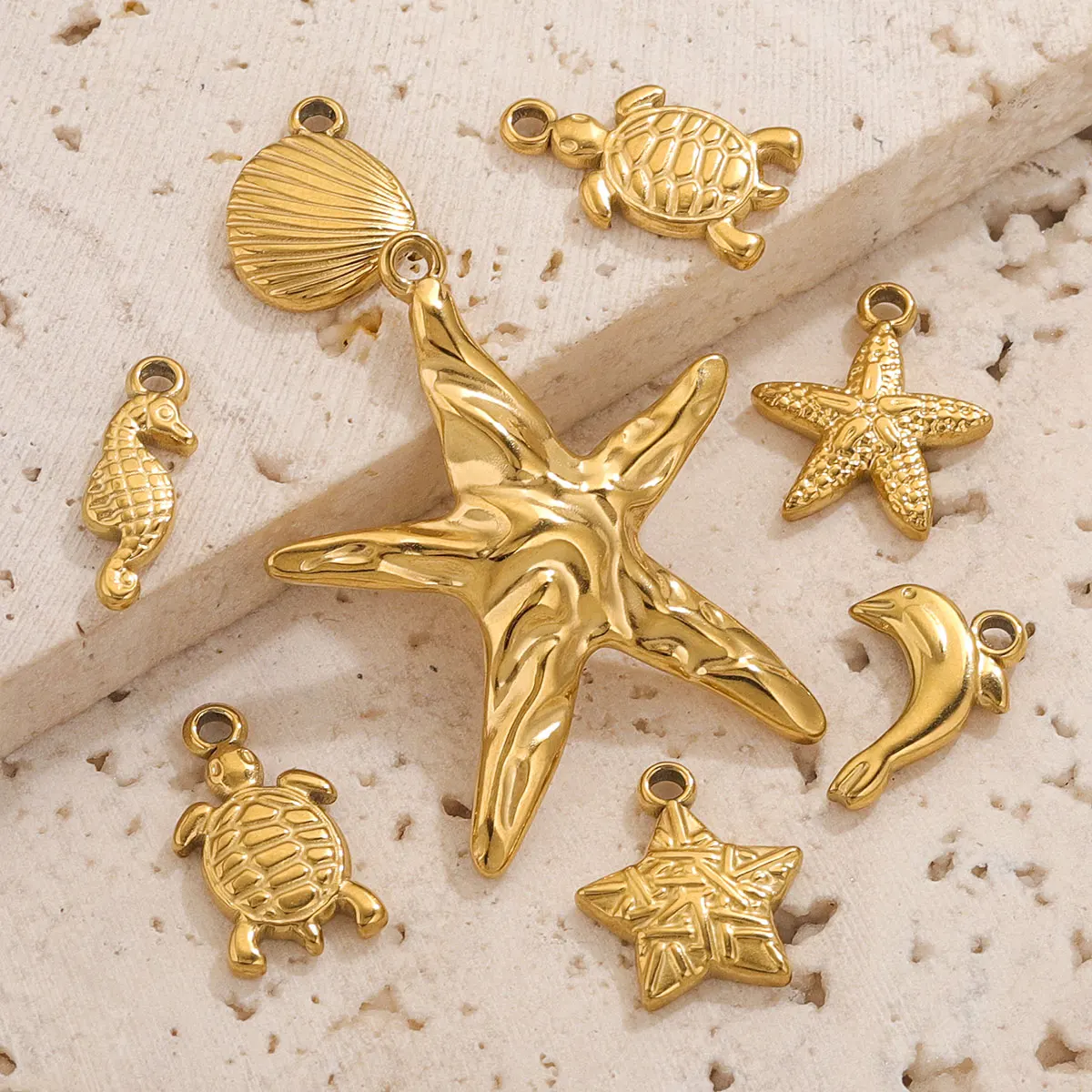 5 шт. Уникальные Милые кулоны в виде морских звезд коньков ракушек ювелирные