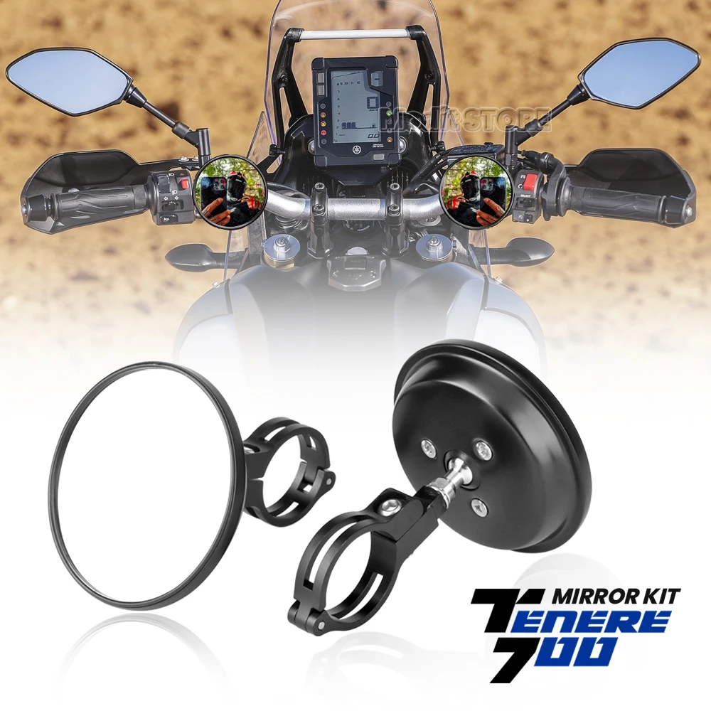 Для YAMAHA TENERE 700 Tenere700 World Raid Мотоциклетные аксессуары круглое зеркало заднего вида