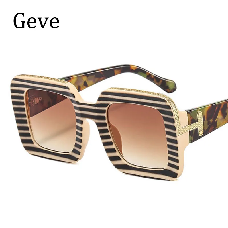 

New Brand Oversized Sunglasses Women 2022 Fashion Square Big Gradient Shades Thick Sun Glasses Female UV400 Oculos De Sol