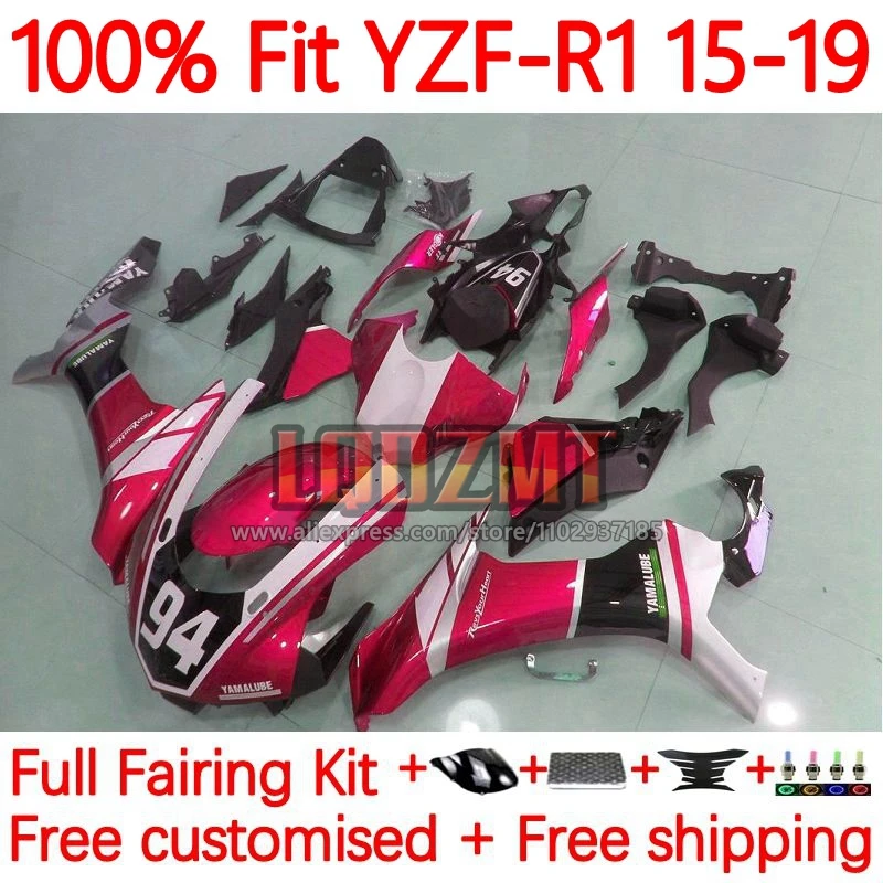 

Injection Fairing For YAMAHA YZF-R1 YZF R1 R 1 YZFR1 2015 2016 2017 2018 2019 YZF1000 15 16 17 18 19 Frame 29No.69 Metal red