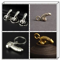 brass jj key chain funny brass pendant pure copper car key pendant personalized human organ key chain fashion jewelry key chain