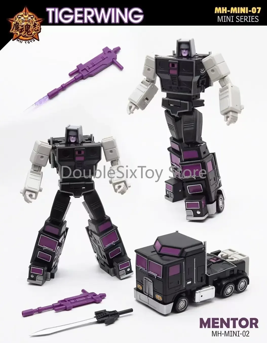 Фото Трансформирующиеся игрушки, малый масштаб, 12 см, набор 5 в 1, MH STUNTICONS, Менасор, Мотормастер, ДедЭнд, Брейкдаун, Уайлдрайдер, фигурка-модель. №3