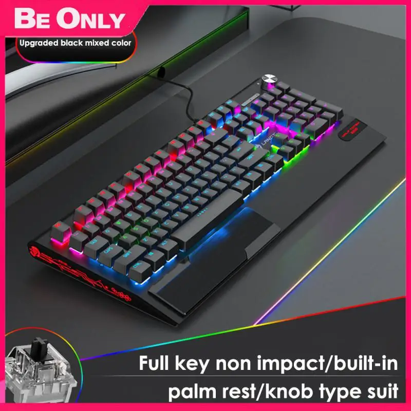 

Made Of Aluminum Alloy K1000 Keyboard A Variety Of Rgb Cool Light Mechanical Touch Wired Usb Keyboard 104 Key Keyboard Keyboard