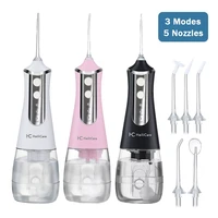 rechargeable water flosser water thread oral dental irrigator portable 3 modes 350ml tank water jet waterproof ipx6 home