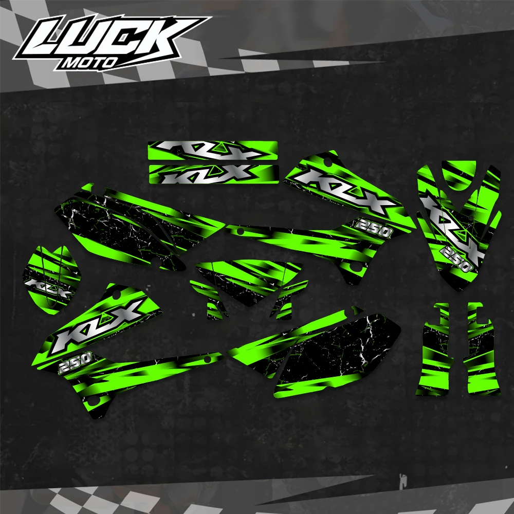 

Графические наклейки, наклейки, фон для Kawasaki KLX250 KLX 250 2008 2009 2010 2011 2012 2013-2018 2019 2021
