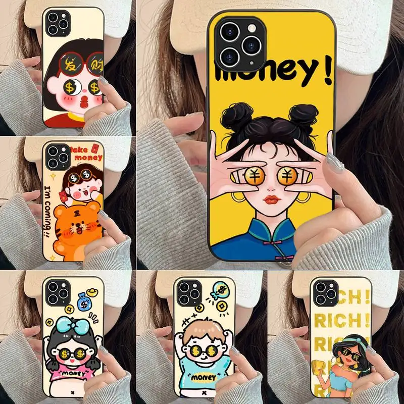 

Oney Rich Phone Case For Iphone 7 8 Plus X Xr Xs 11 12 13 Se2020 Mini Mobile Iphones 14 Pro Max Case