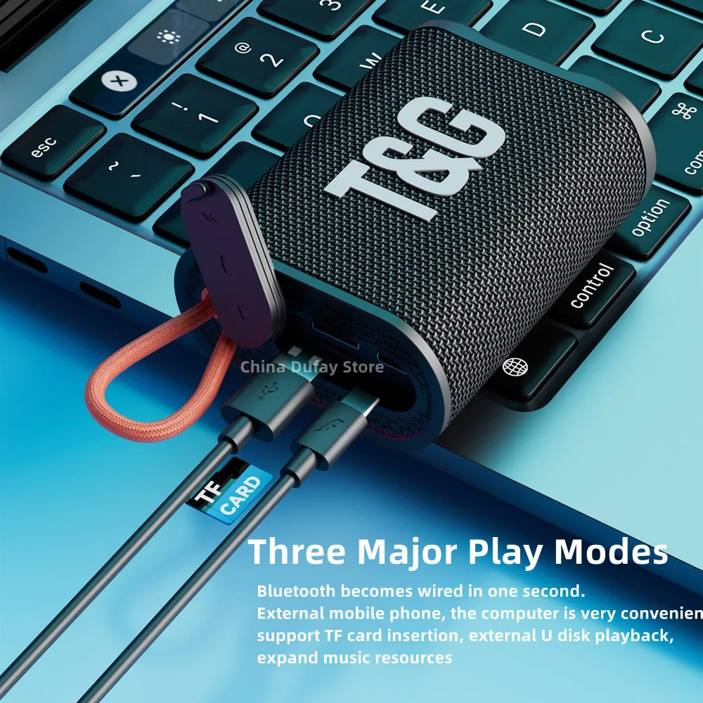 Беспроводной Bluetooth-динамик Caixa De Som TG396 TWS звуковая коробка IPX7 Портативный Hi-Fi