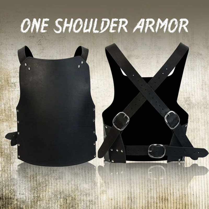 

Medieval Vintage Steampunk Armor Vest Rivet Leather Body Guard Men Women Viking Warrior Knight Samurai Larp Cosplay Costume